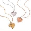 Icy Heart Pendant Necklace
